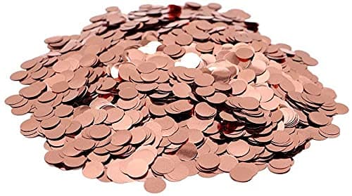 Secret Rose Gold 2.5 cmConfetti 2pack Party Confetti Dots Confetti