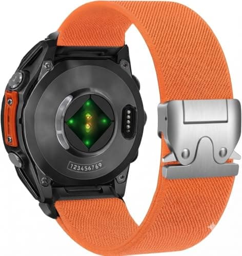 Flexible Nylon Strap (Compatible With Garmin Venu 3, 4 & 2//Samsung Galaxy Watch 3 45mm/46mm Watch/Gear S3 Frontier/Classic.) Watches, 22mm, With -Release Buckle, Made Of Stretchy Sport