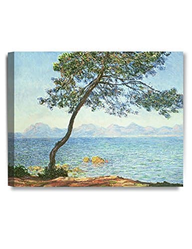 DECORARTS - The Esterel Mountains 1888, Claude Monet Art Reproduction. Giclee Canvas Prints Wall Art for Home Decor 20x16