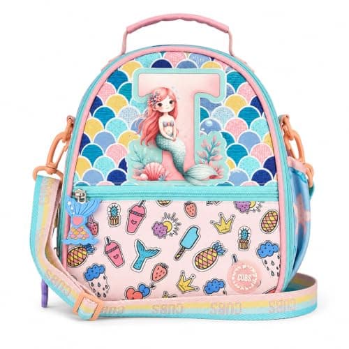 Cubs Blue Mermaid Letter T Pre-School Lunch Bag 6L
