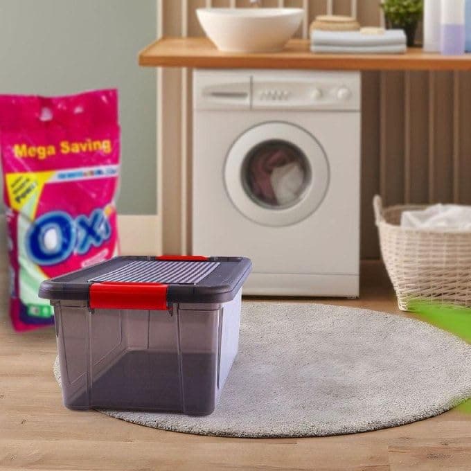 16L Multi-Purpose Plastic Storage Box with Tight Lid in Assorted Colors