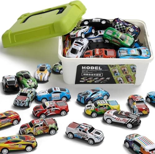 20 Piece Play Car Set for Kids, Assorted Mini Cars Non riding toy vehicle