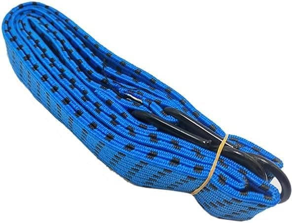 KaberTrade KaberTrade Elastic Elastic Rope with Hooks for Fastening Luggage Cargo Motorcycles Bikes Cars (Blue 1 Piece, Length 140cm Code:5349)