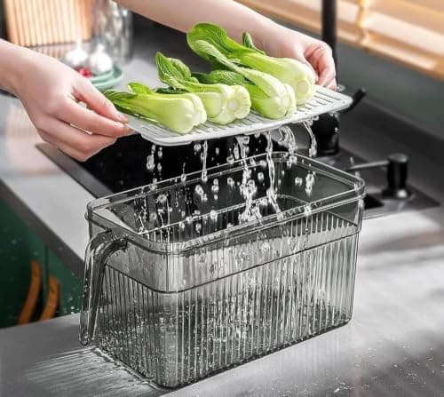 Generic Refrigerator Organizer,Ideal for storing and organizing vegetables, fruits, cheese, and various foods; suitable for a wide range of food items,Durable,easy-to-clean material,Multicolor, .za