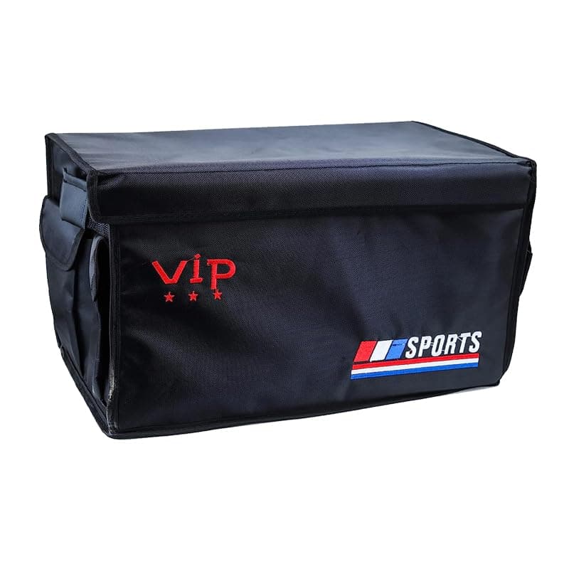 Car Trunk Organizer, Waterproof Foldable Portable Storage Bag with 3 Compartments for Organizing Tools, Belongings, Emergency Gear and More - (Compatible with VIB) - KaberTrade