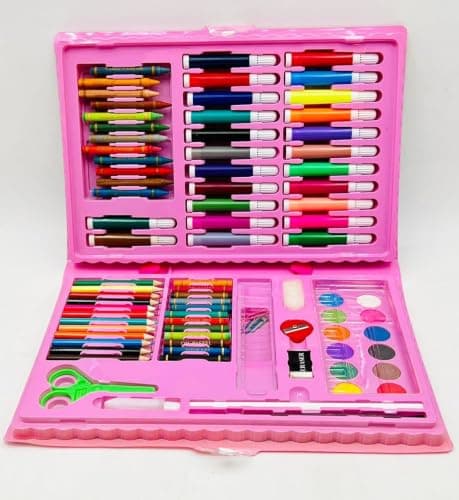 86-Piece Art Drawing and Coloring Set with Portable Organized Travel Case Art craft kit