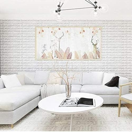 Set of 10 Pcs, 70x77cm PE Foam 3D Wall Stickers Safety Home Decor Wallpaper Sticker,white Sticker decal