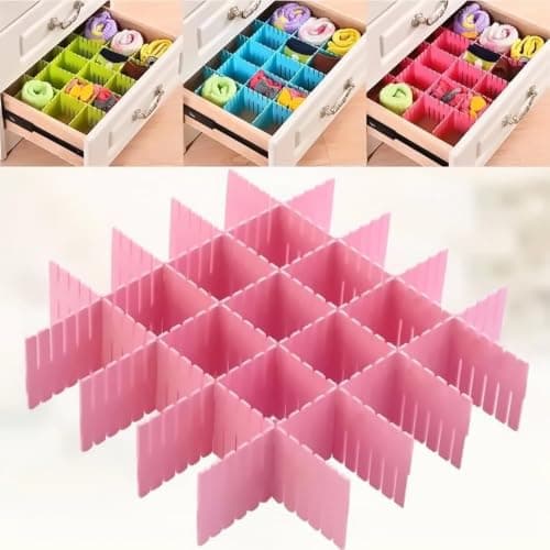 Adjustable DIY Drawer Divider Strips for Home Office and Bedroom Storage Caddy