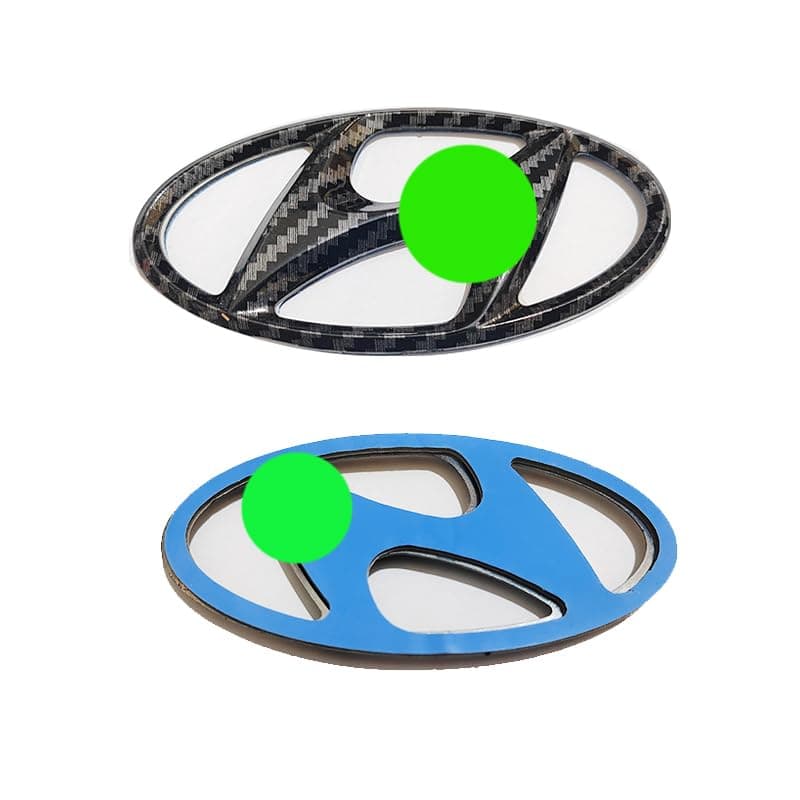 3D Car Stickers and Decals Replacement for Lost and Damaged Tag (Carbon Tag Compatible with Hyun?? Verna, Size 11 * 5.5cm, Code:6019) - KaberTrade