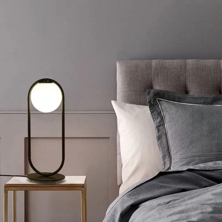Generic Table Lamp 1 Bulb Without Bulbs 50x25x50 cm Black