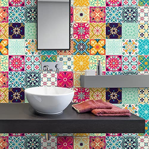 Decorative Wall Tiles Sticker (30 Pieces, 10x10cm) Sticker decal