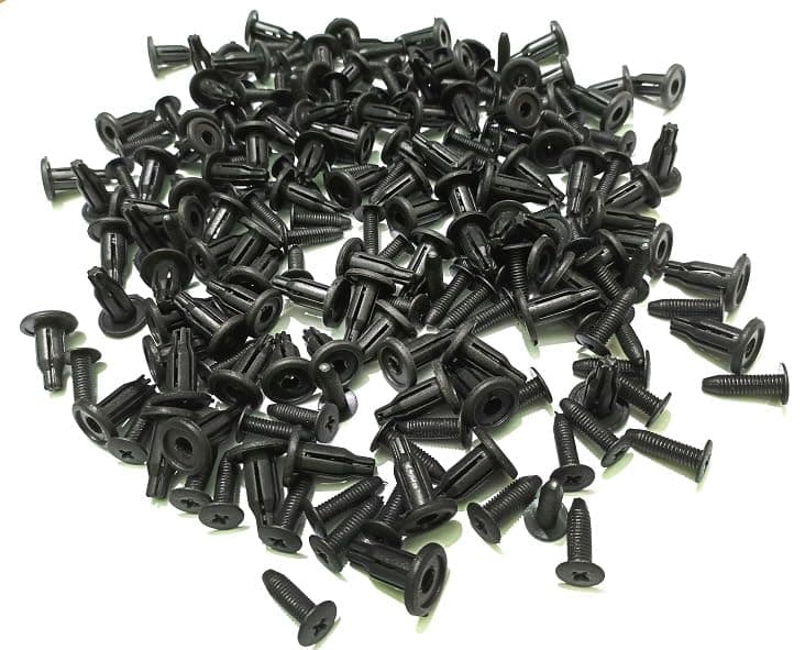 KaberTrade KaberTrade Car Snap Fastener Clips Plastic Fastener Rivets for Bumper, Fenders, Door Brushes and Tiers - Suitable for Most Car Types (Nubira Bumper Clip, 100 Pieces, Code:4526)