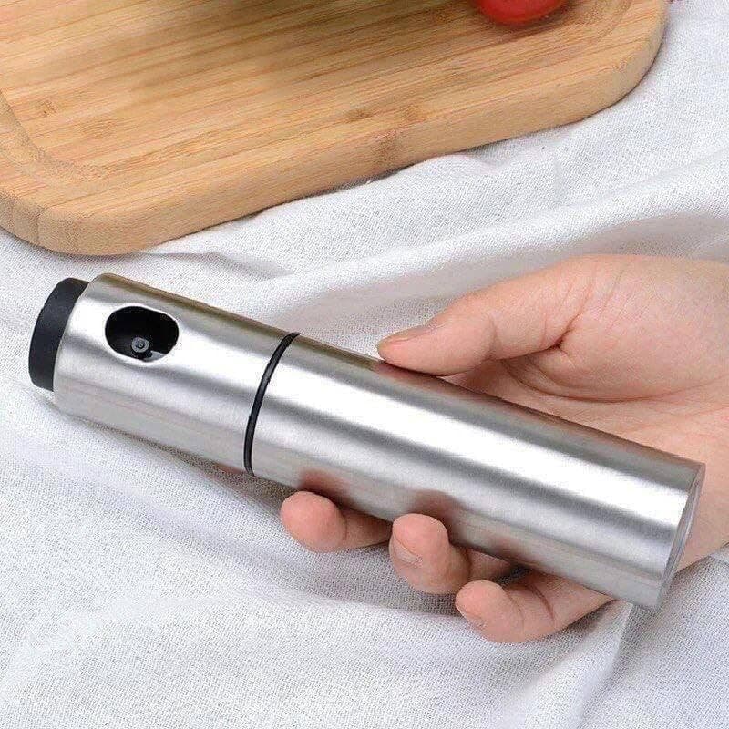 Generic Stainless Steel Oil Sprayer for Cooking, Frying, Roasting and Salad Dressing, Glass Interior, Compatible with Olive Oil and Vinegar, .go