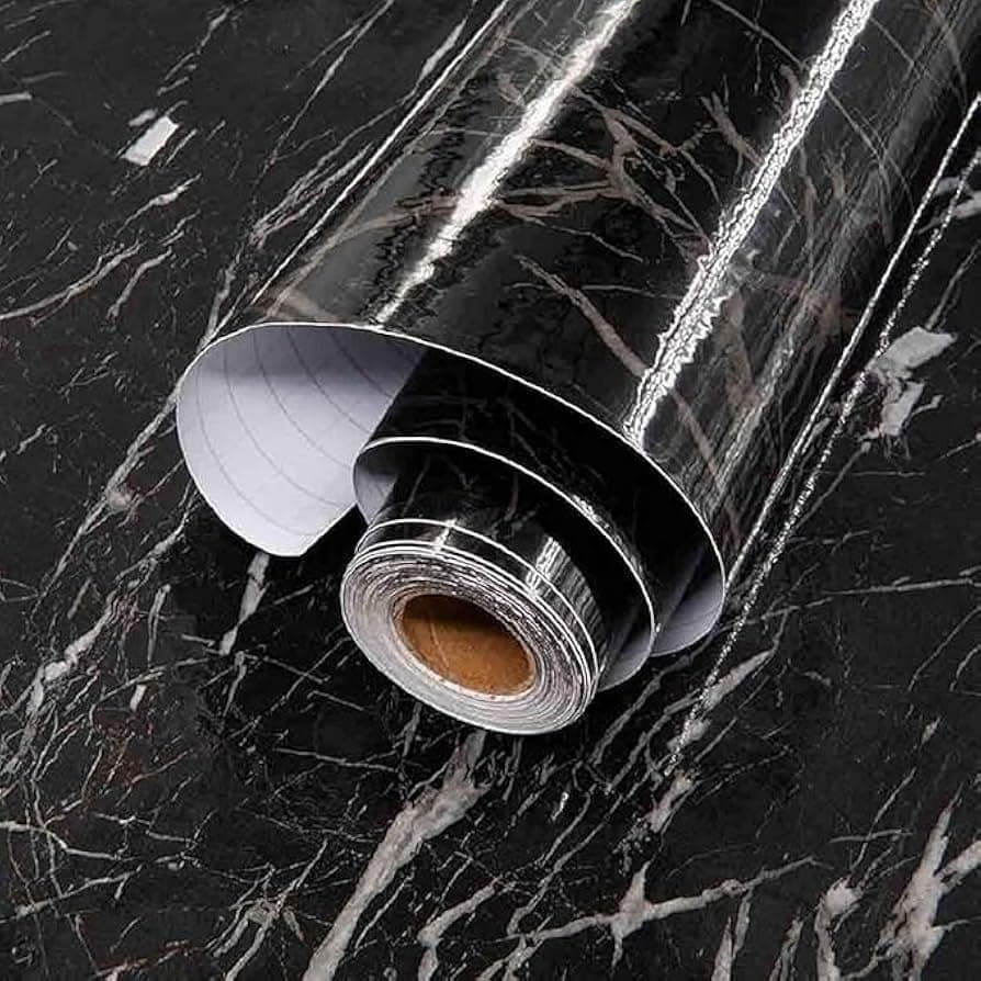 Self Adhesive Decorative Paper Roll 5m x 60cm – Furniture & Wall Renovation Sticker | Moistureproof and Easy Installation