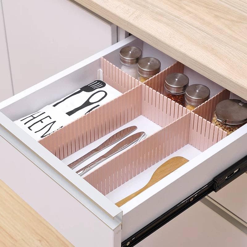 Adjustable Drawer Divider Strips Adjustable Grid Organizer Separators Caddy