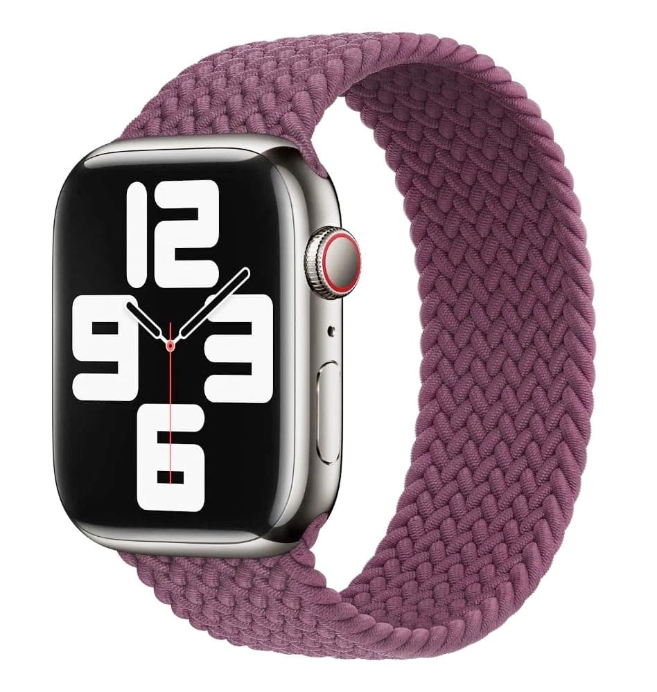 Braided Solo Loop Band Strap Braided Solo Loop Compatible with Apple Watch Series 10 45mm 44mm 42mm /46mm /49mm, Nylon Replacement Wristband for Series SE/large Size