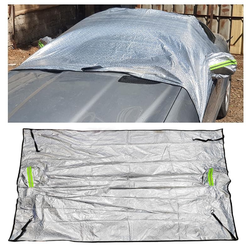 KaberTrade Car Sun Shade Dust Wind UV Dust Water Protection Cover for Cars (Front & Side Glass & Mirror Cover, 220 * 150cm, Code:7136) - KaberTrade Vehicle interior shade