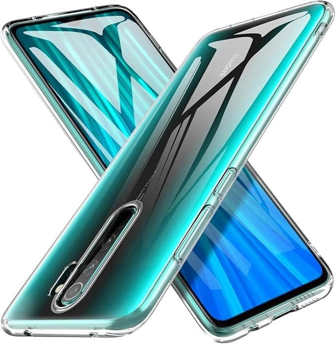 ELMO3EZZ Silicon Case Compatible with Xiaomi Redmi 9 / Redmi 9 Prime, Shock-Proof Soft Gel Rubber Cover Camera Protection Case for Xiaomi Redmi 9 / Redmi 9 Prime (Clear) Cellular phone case