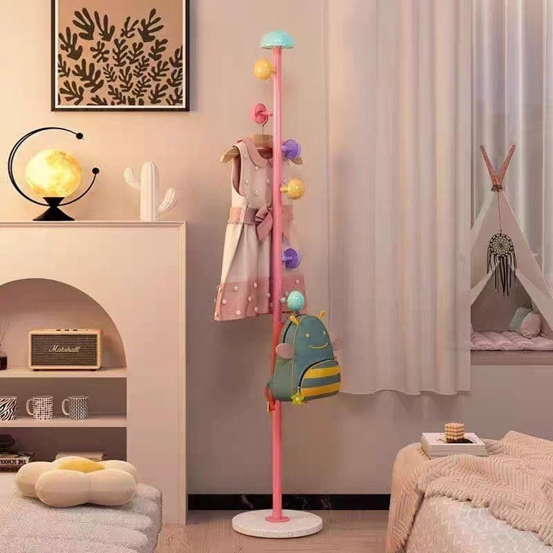 Mushroom Clothes Stand Modern Multi Hook Rack for Bags Coats 168cm Height