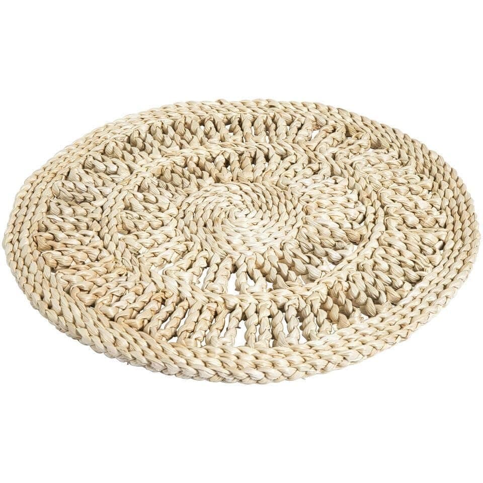 Generic Round Natural Wicker Coaster, Heat Resistant, for Trays, Pot, .za Trivet
