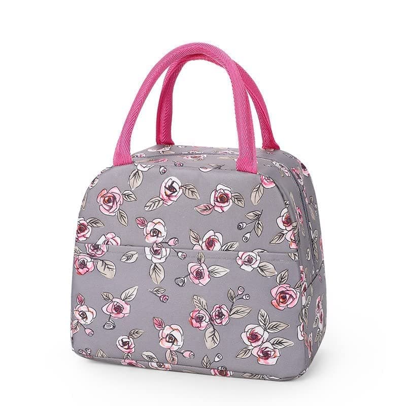 Insulated Thermal Lunch Bag for Hot & Cold Food Foil Lined 21x24x13 cm