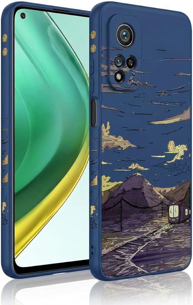 Case Compatible with Infinix Note 11 - Ultra HD Long Lasting UV Printing Design on Back and Sides - Matte Surface Anti-Fingerprint (Mountain Home at Sunset) Cellular phone case