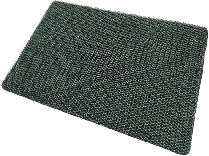 Welcome Doormat, Cast Iron Look, Outdoor Dirt Catcher, 75 x 45 cm Black Color And Assorted Shape (60 * 40cm) Rug