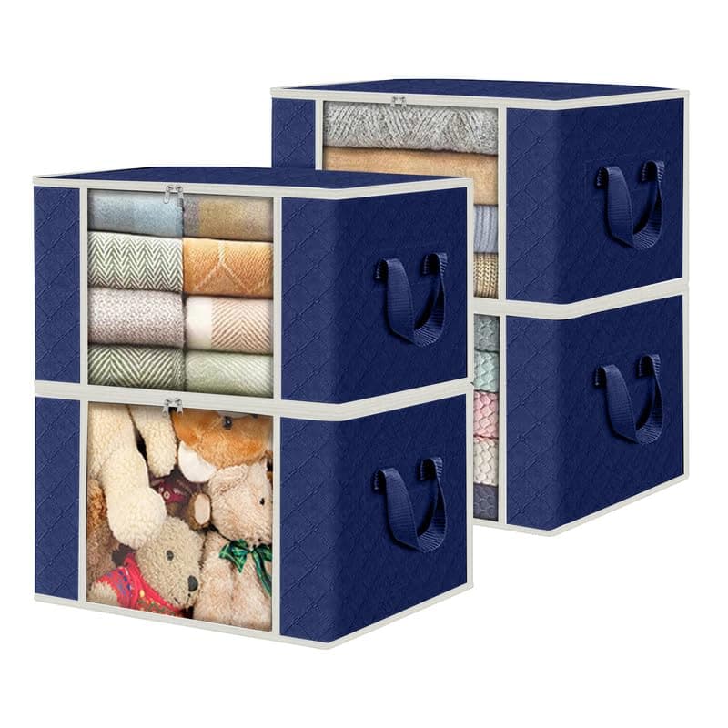 Foldable Storage Clothes Bag, Pack of 4