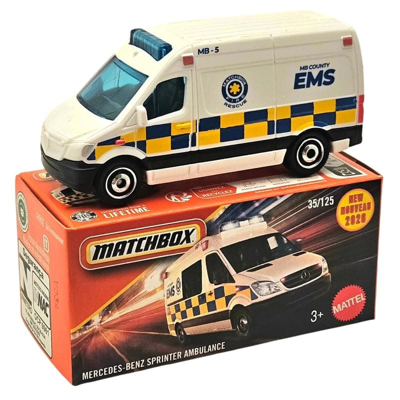 Matchbox Mercedes Benz Sprinter Ambulange DieCast Metal Non riding toy vehicle