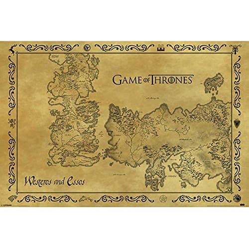 Pyramid International Game Of Thrones, Antique Map Maxi Poster