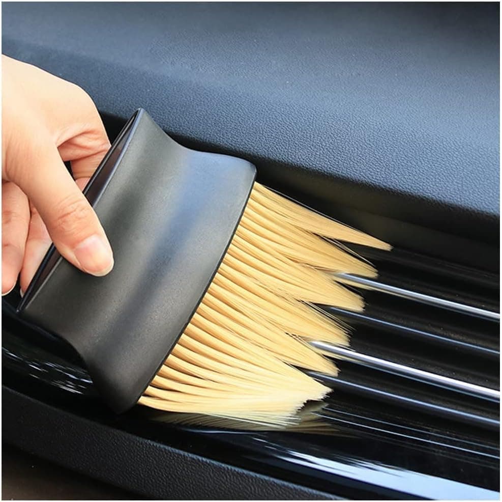 Multi Use Cleaning Brush Soft Bristles for Tight Spaces Air Vent Cleaner for Car and Home Dusting Tool for Keyboard Electronics Surfaces Easy Grip Lightweight Design