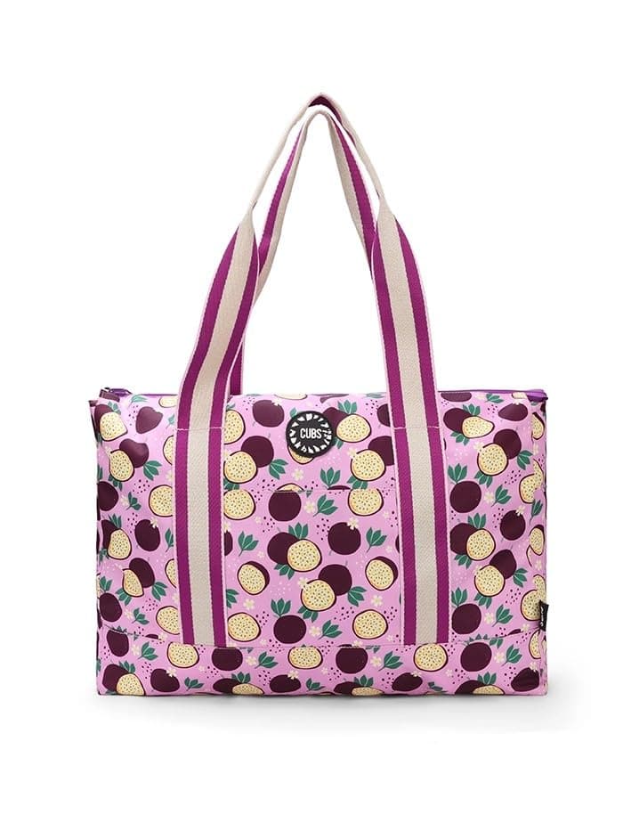 Cubs Passion fruits and Purple tie dyeTote Double Tote bag
