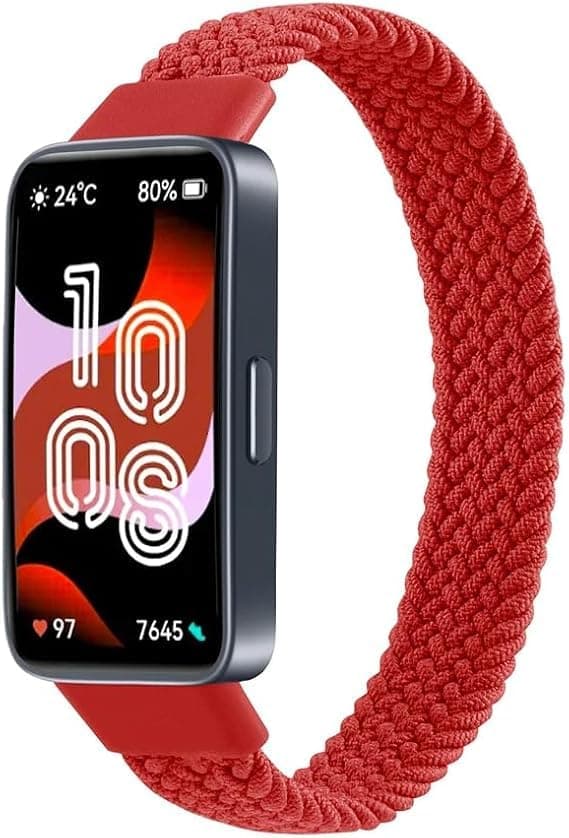 TopPrime Premium Smart Watch Band: Single Loop Adjustable Nylon Braided Replacement Strap Compatible with Watch 10/9/HW Band 8.