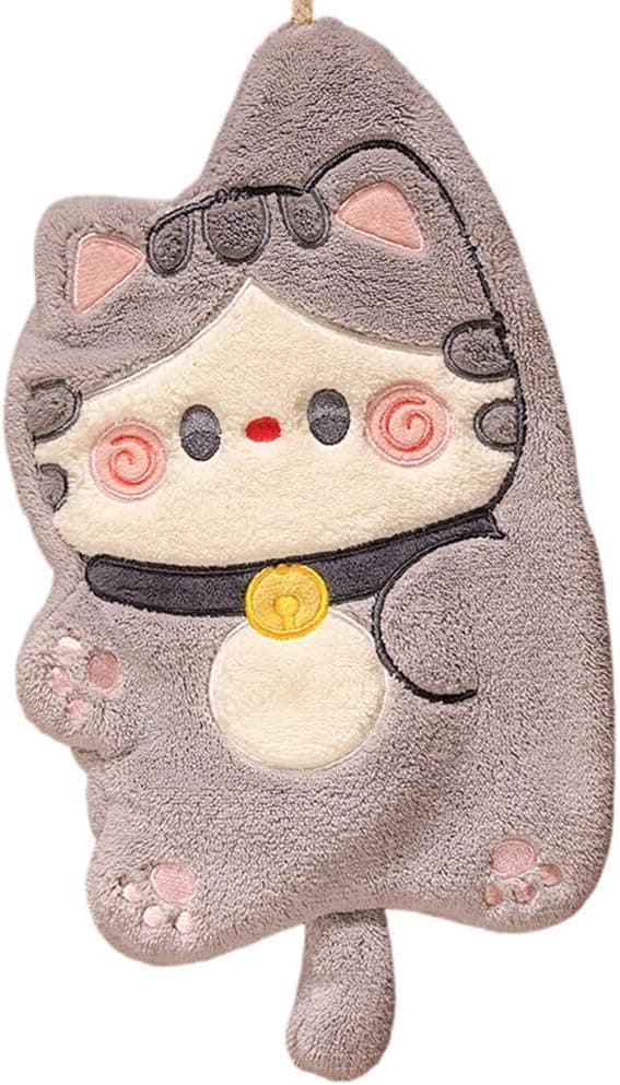Super Soft and Absorbent Towel - Practical Kitchen Bathroom Towel with Hanging Rope
