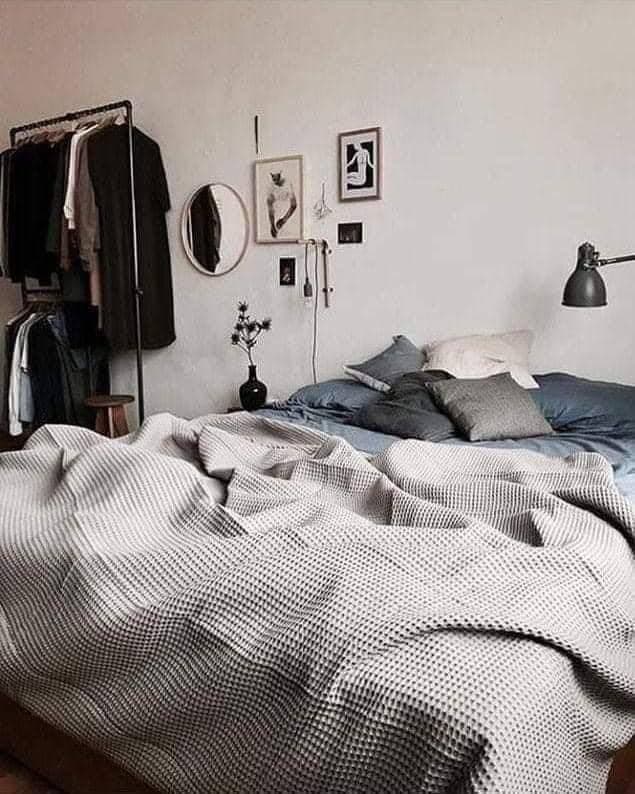 Generic Plain Cotton Bedspread, Light Gray, Heavyweight Material, 250x240 cm, Solid Colour Bed Cover, .sr