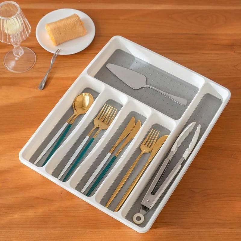 Plastic Drawer Tray Organizer for Kitchen Utensils Office Pens Accessories