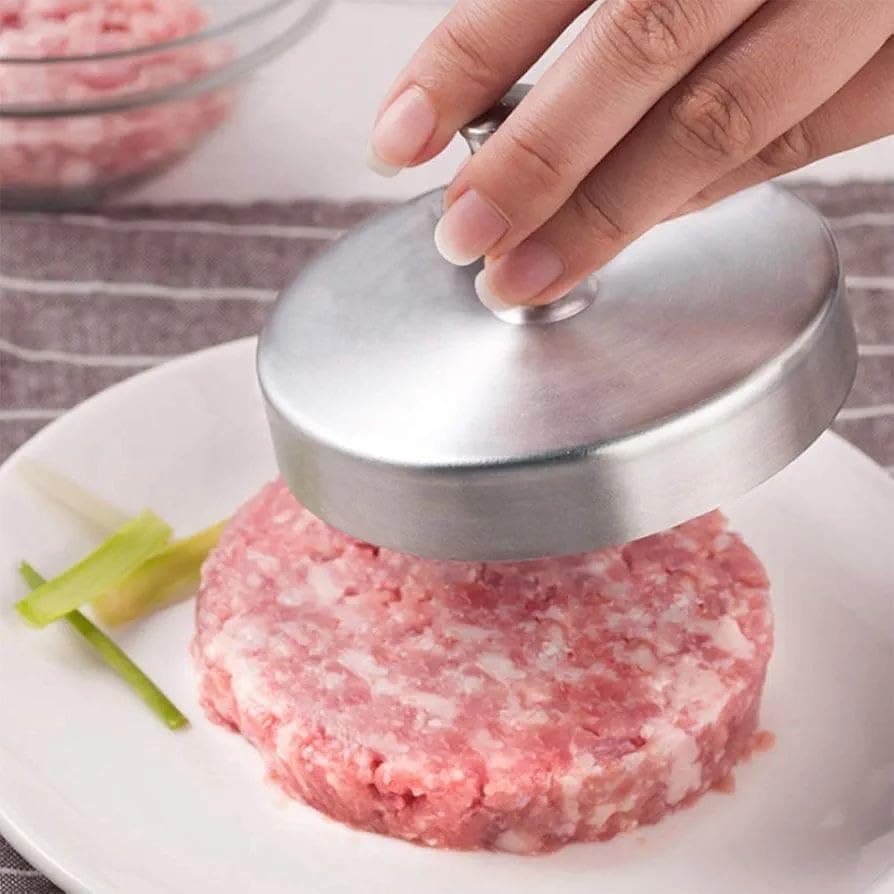 Generic Stainless Steel Burger Press, Rust Resistant, Single Patty Maker, Uniform Size, 8 cm, .db