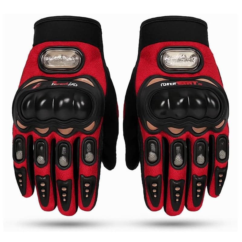KaberTrade KaberTrade Anti Slip Cycling Gloves for Men and Women for Cycling Hiking Climbing Outdoor Activities (Black in Red, L Code:9808) Sport activity glove
