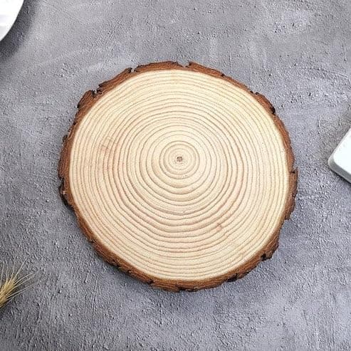 Natural Wood Coaster for Drinks Heat Resistant Table Protection