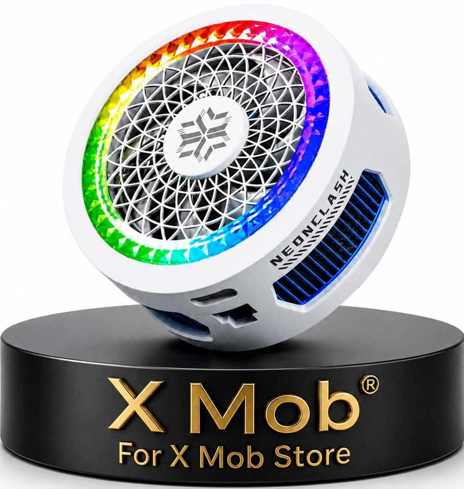 X Mob LQ1 PRO Mystic Ice Cooling Fan Mobile Phone Cooler, RGB Lighting, Quiet, Magnetic Compatible with Smartphones and Tablets Electronic component fan