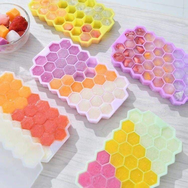 Flexible Silicone Ice Cube Tray Mold for Fast Release Square Ice Cubes Durable Reusable Ice Maker for Home Kitchen Chilled Drinks Cocktails Coffee