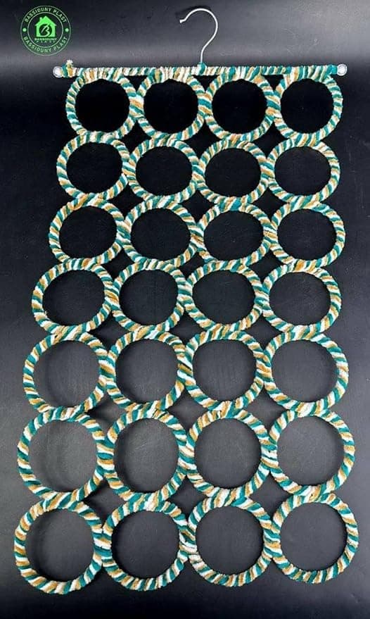 28 Circles in 1 Piece Subtraction Hanger – Space Saving Scarf Organizer & Subtraction – Handy Design Small Clothes hanger