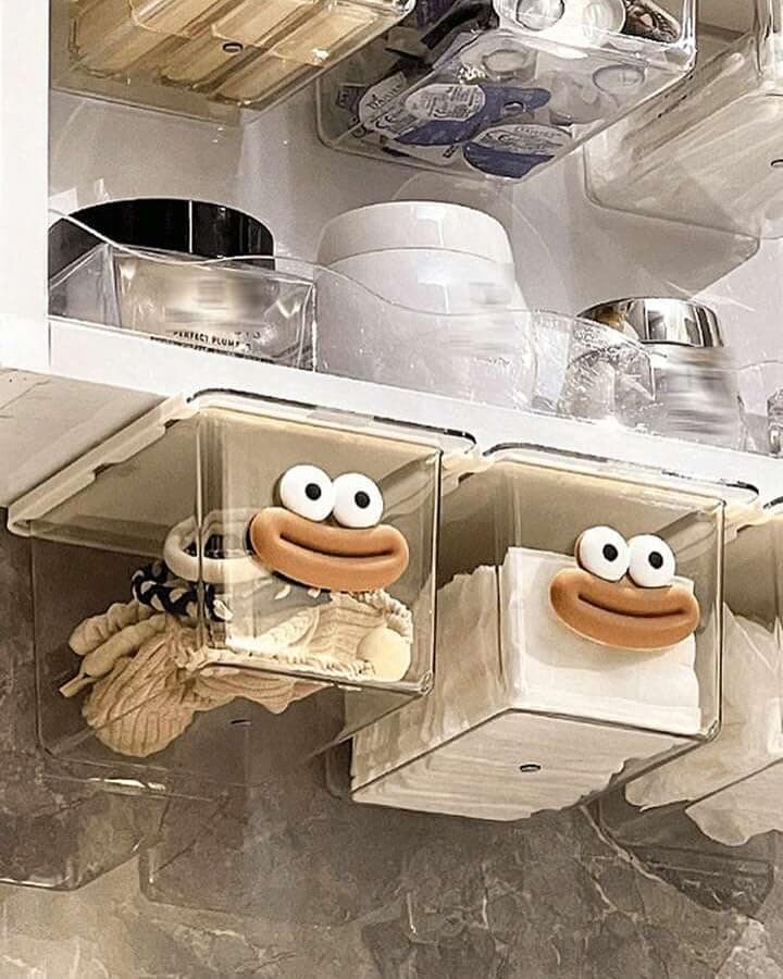 10x15cm Kitchen Bathroom Wall Organizer Adhesive Storage Rack Holder