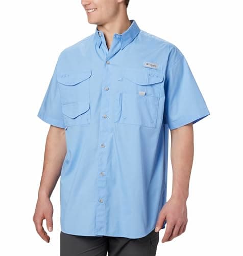 Columbia Men’s Bonehead Short-Sleeve Work Shirt, Comfortable and Breathable, White Cap, XX-Large