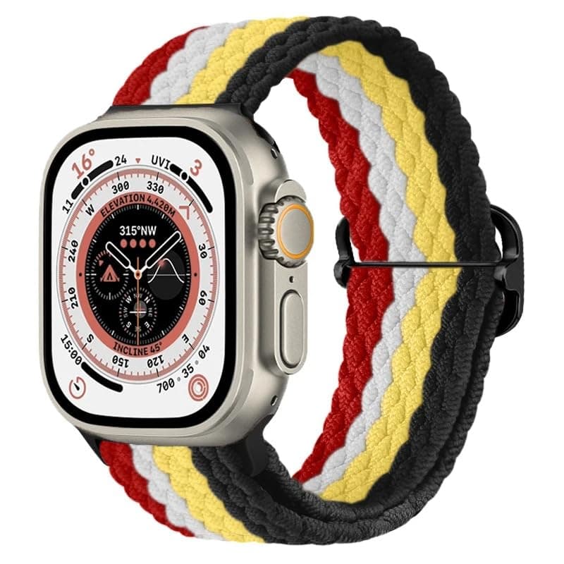 Sport Solo Loop Compatible with Apple Watch Band 49mm 45mm 44mm 42mm for Women Men,Strap Stretchy Braided Wristband for iWatch Series 11 10 9 8 7 6 5 4 3 Ultra 3 2 1 SE
