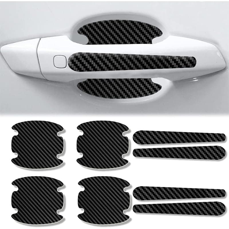 KaberTrade KaberTrade Carbon Fiber Car Door Handle Scratch Protector Silicone Stickers for All Cars (8 Pieces, Code:10353) Auto accessory