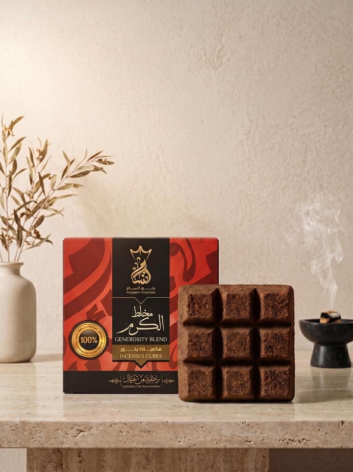Ansam Chocolate Bakhoor - New - 40 gm (Mukhallat Al Karam)