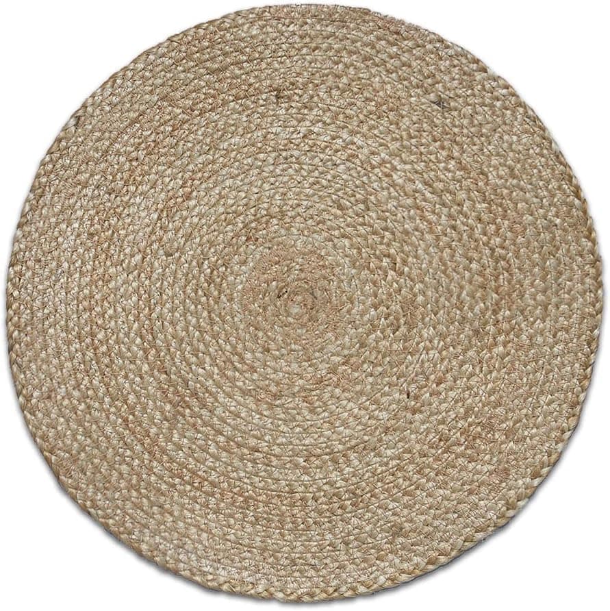 Natural Wicker Coaster Oval Heat Resistant Table Mat for Hot Pots Trays and Pans Handcrafted Woven Trivet for Kitchen Countertop and Home Decor