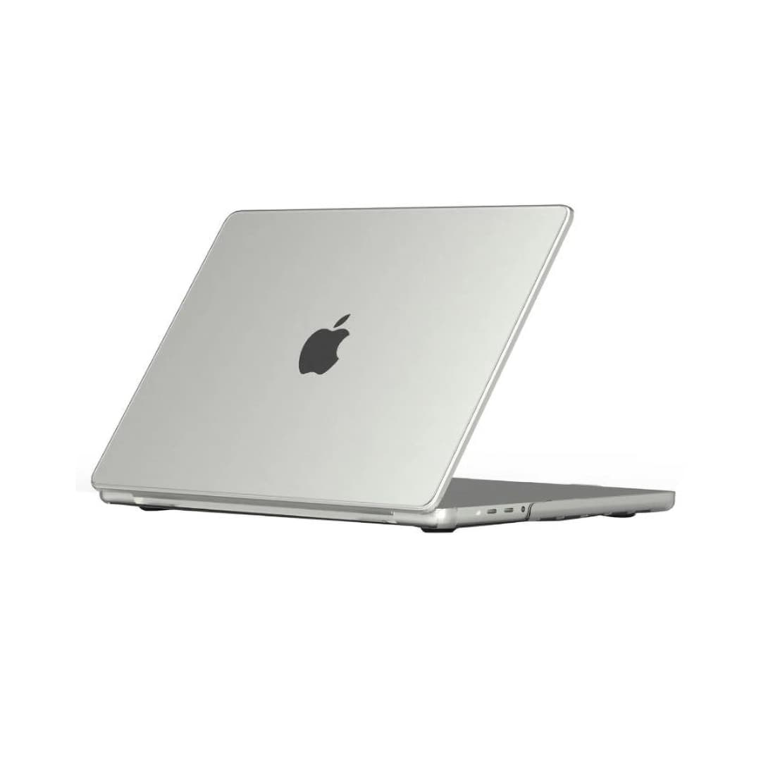 Generic Crystalline Sand Hard Shell Case with Screen Protector for MacBook Pro 16-inch (models A2485, A2780, A2991, A3186, A3403) , Clear