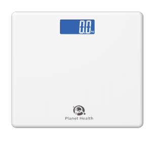 Planet Health Acrylic Digital Bathroom Scale , 180 Kilogram , White